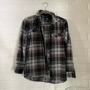 O’Neill Superfleece Plaid Button down Shirt Long Sleeve